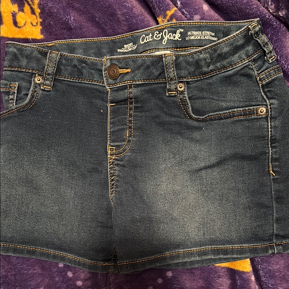 Cat & Jack Dark Wash Denim Shorts